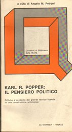 Copertina di Karl R. Popper: il pensiero politico